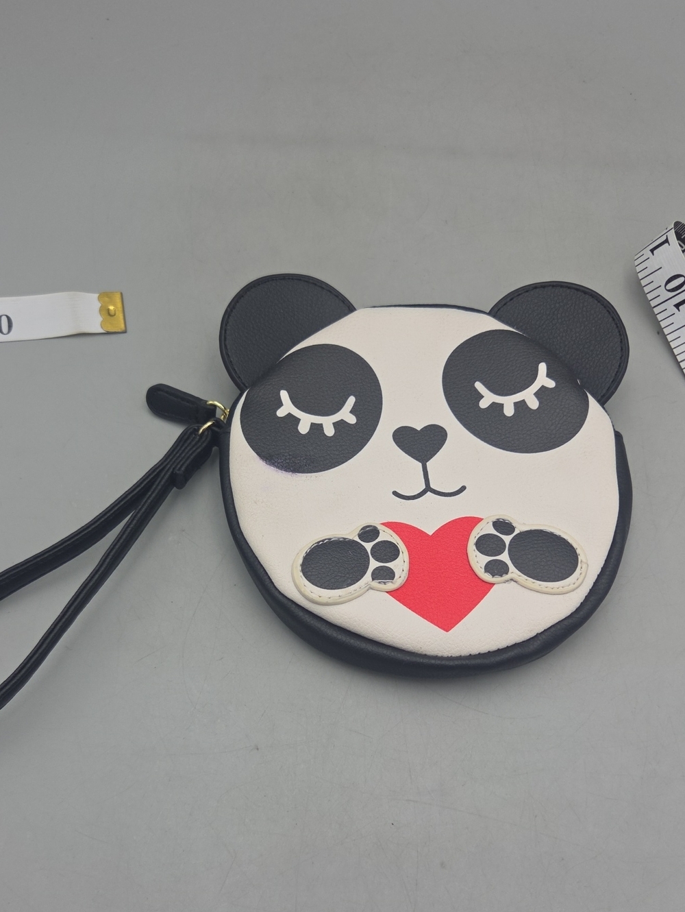 Betsey Johnson Panda Heart Large Coin purse/wristlet